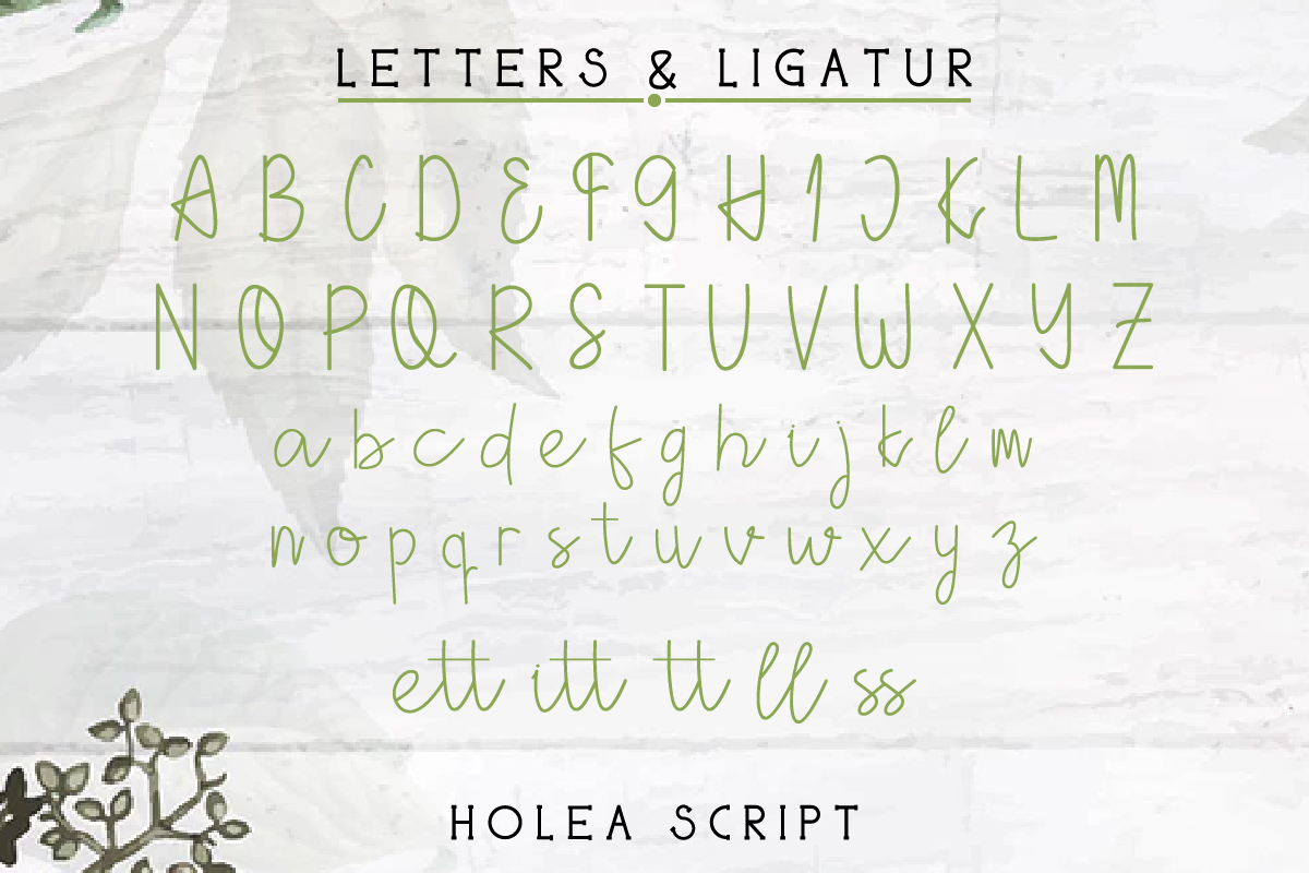 Holea font